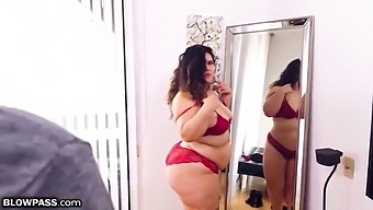 Family Roleplay With A Busty Bbw Stepmom Giving A Deepthroat Blowjob
