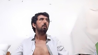 Big Tits And Big Cock In Black Underwear And Social Shirt