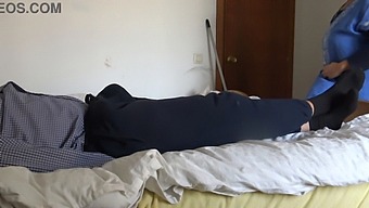 A Muslim Housekeeper Is Taken Aback By The Size Of A White French Man'S Penis
