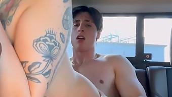 Two Girls, One Big Cock In Public Threesome